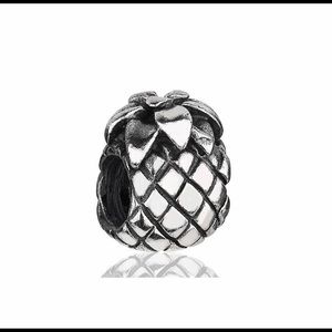 Pandora sterling silver pineapple bracelet charm